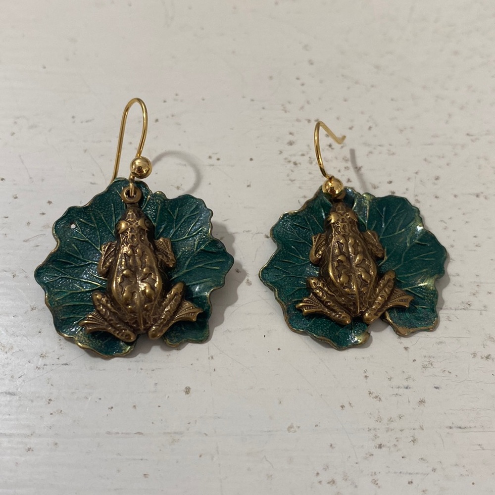 Frog earrings